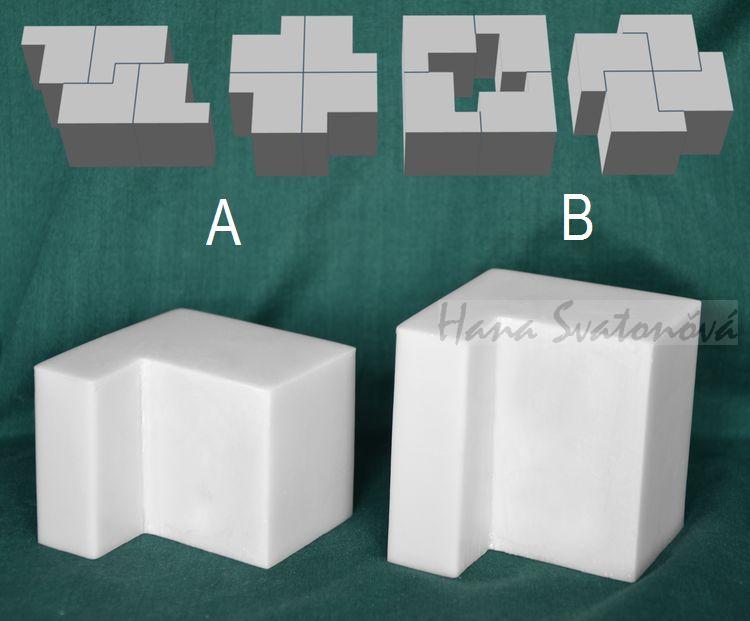 TETRIS 2, nízký rovný, výška 6cm