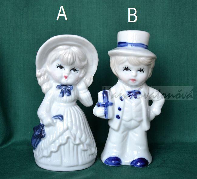 Panáček z porcelánu - výška 13cm