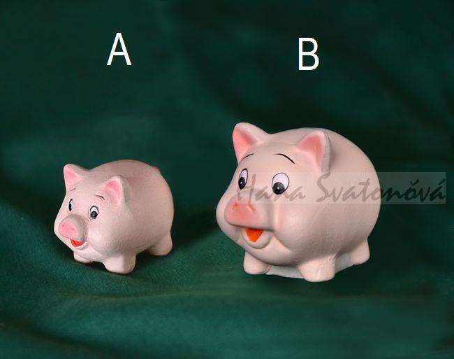 Prasátko pro štěstí - výška 5cm