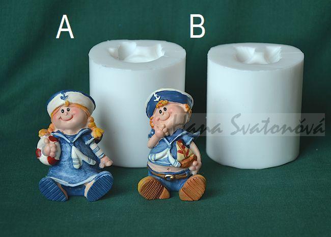 Námořník holka - výška 5,5cm