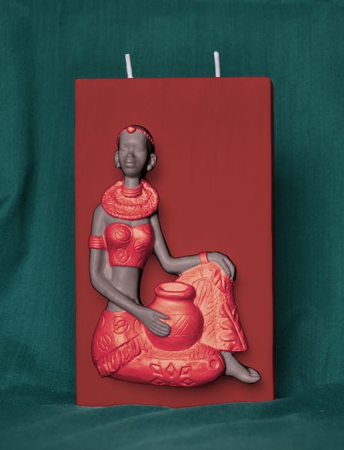 Africká žena 6 (Kvádr) - 9,5x16cm
