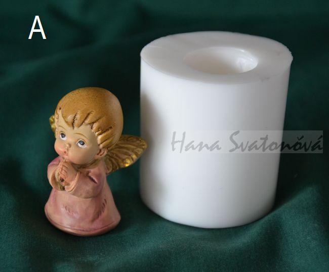 Andělíček buclatý s poselstvím - výška 4,5cm