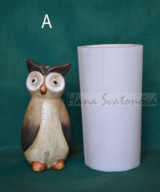 Sovy štíhlé dvojčata - výška 11cm