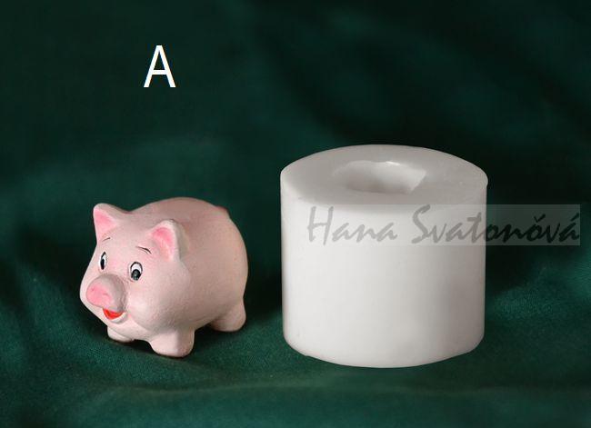 Prasátko pro štěstí - výška 5cm