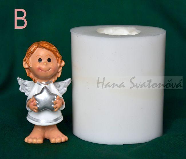 Andílek mini s hvězdičkou - výška 4,5cm
