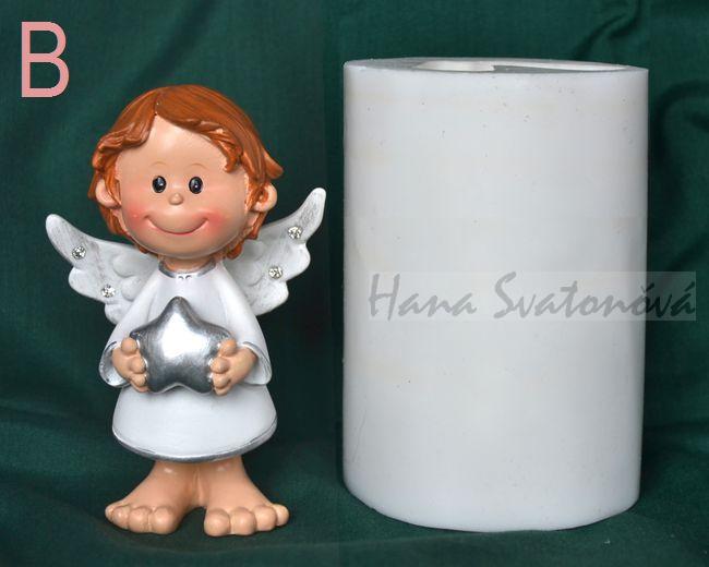Andílek s knihou - výška 10cm