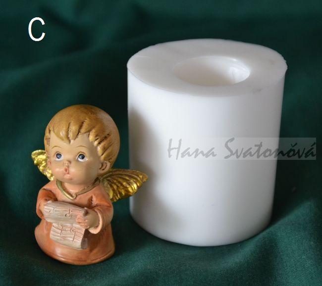 Andělíček buclatý s poselstvím - výška 4,5cm