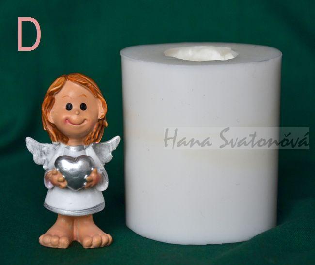 Andílek mini s hvězdičkou - výška 4,5cm