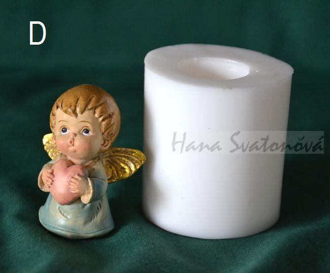 Andělíček buclatý s poselstvím - výška 4,5cm